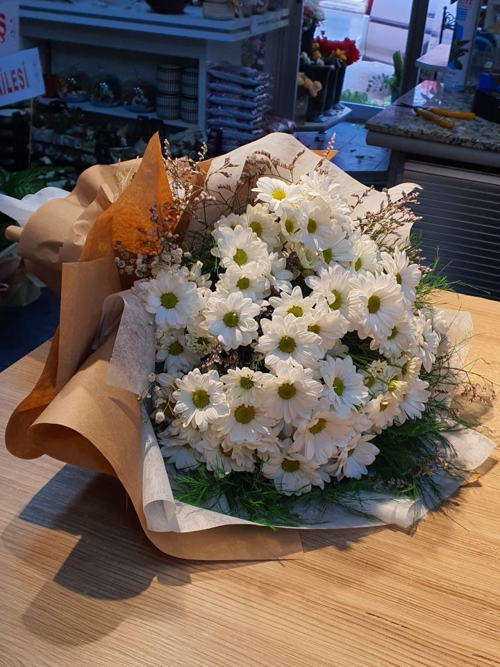 Beyaz Papatya Buketi