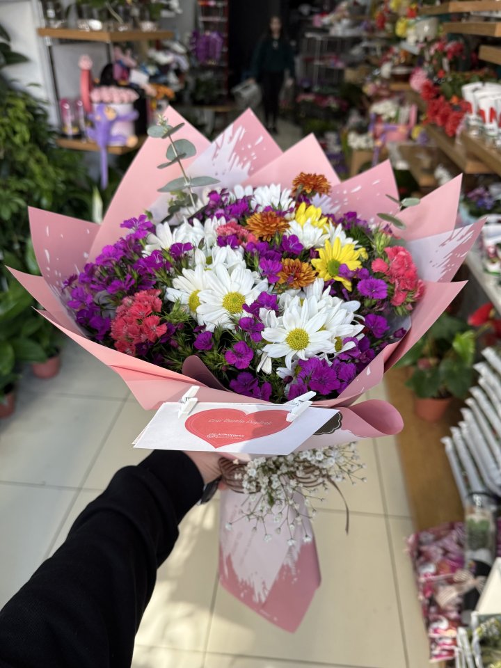 Ü Çiçekçi Kır Çiçeği Buketi