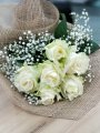 Çiçekçi - 6 Beyaz Gül Buketi