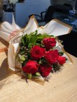 Çiçekçi - 6 Adet Kırmızı Gülden Buket