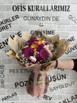 Çiçekçi - Renkli Kır Çiçekleri Buketi